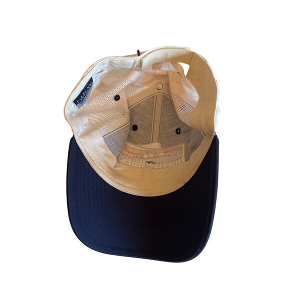 Adventures On The Gorge Snapback Hat Navy & Tan By Ouray Sportswear - Picture 4 of 5